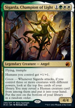 Sigarda, Champion of Light (Promo Pack) [Innistrad: Midnight Hunt Promos] | Play N Trade Winnipeg