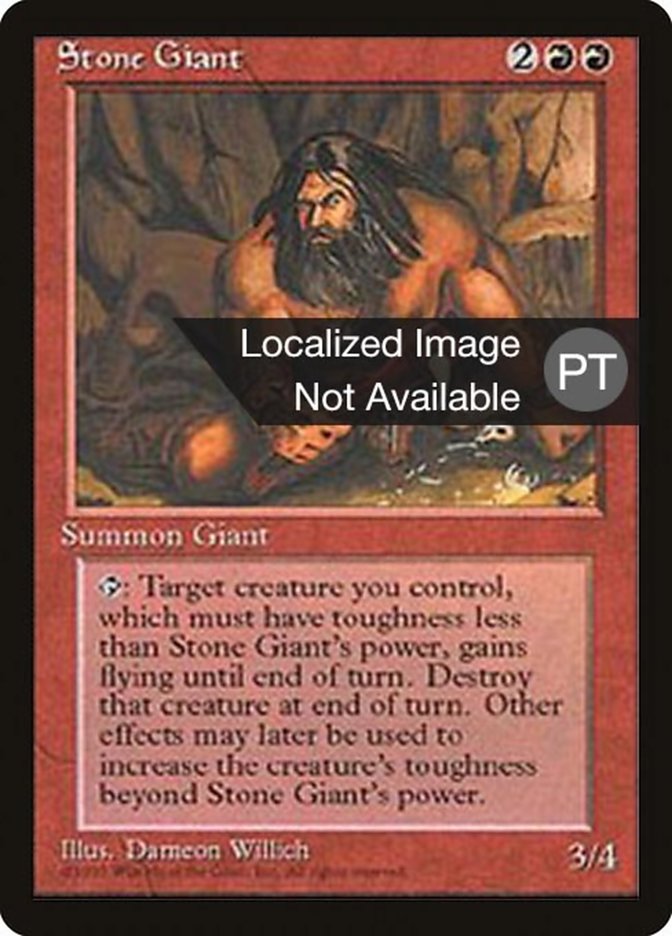 Stone Giant [Fourth Edition (Foreign Black Border)] | Play N Trade Winnipeg