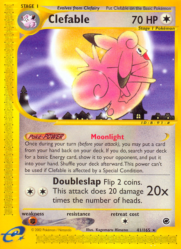 Clefable (41/165) [Expedition: Base Set] | Play N Trade Winnipeg