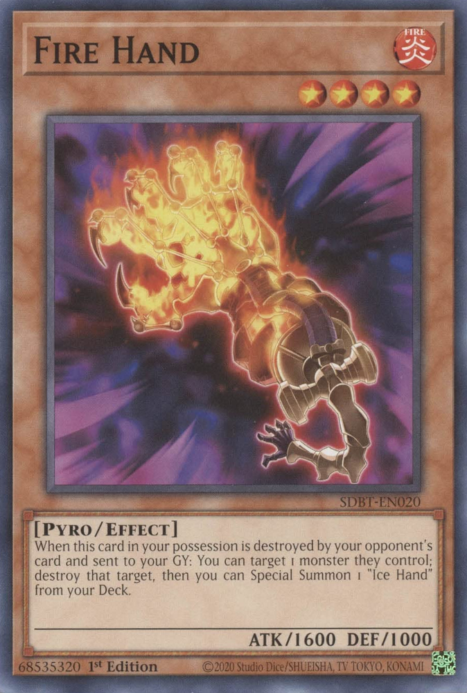 Fire Hand [SDBT-EN020] Common | Play N Trade Winnipeg
