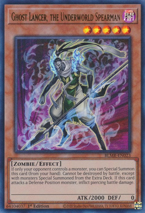 Ghost Lancer, the Underworld Spearman [BLMR-EN023] Ultra Rare | Play N Trade Winnipeg