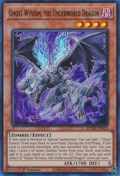 Ghost Wyvern, the Underworld Dragon [BLMR-EN025] Ultra Rare | Play N Trade Winnipeg