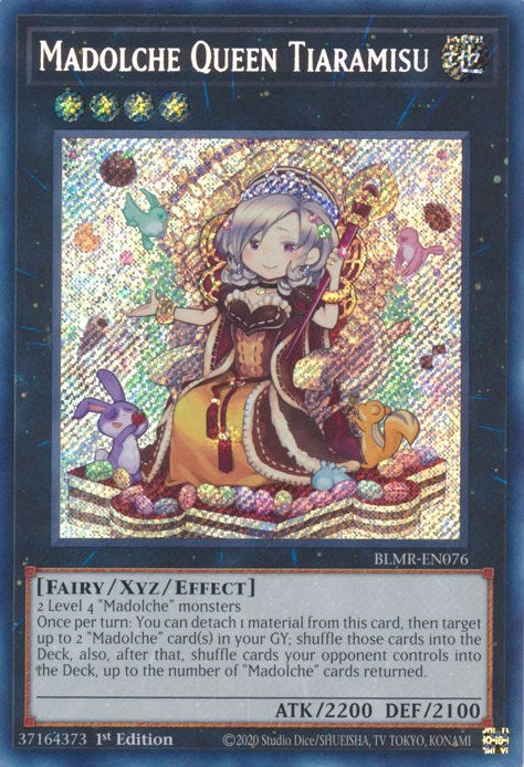 Madolche Queen Tiaramisu [BLMR-EN076] Secret Rare | Play N Trade Winnipeg