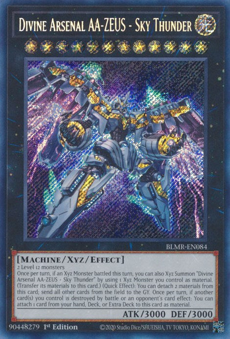 Divine Arsenal AA-ZEUS - Sky Thunder [BLMR-EN084] Secret Rare | Play N Trade Winnipeg