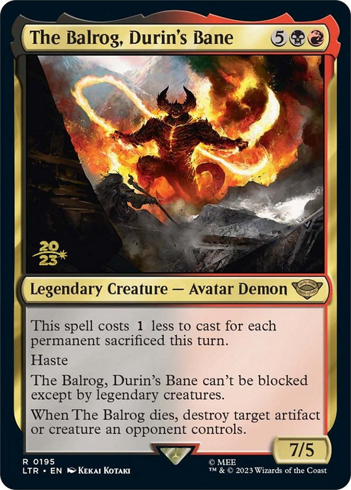 The Balrog, Durin's Bane [The Lord of the Rings: Tales of Middle-Earth Prerelease Promos] | Play N Trade Winnipeg