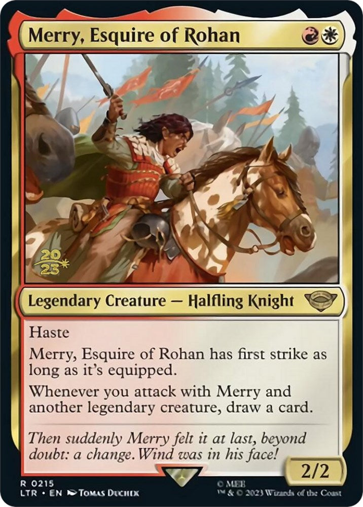Merry, Esquire of Rohan [The Lord of the Rings: Tales of Middle-Earth Prerelease Promos] | Play N Trade Winnipeg