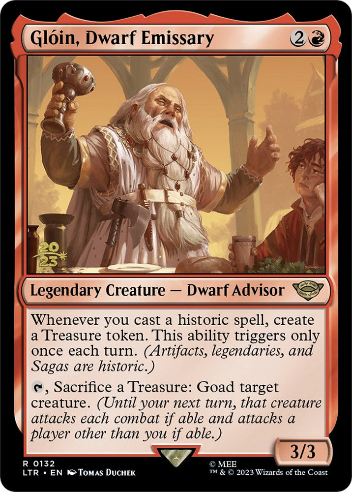 Gloin, Dwarf Emissary [The Lord of the Rings: Tales of Middle-Earth Prerelease Promos] | Play N Trade Winnipeg