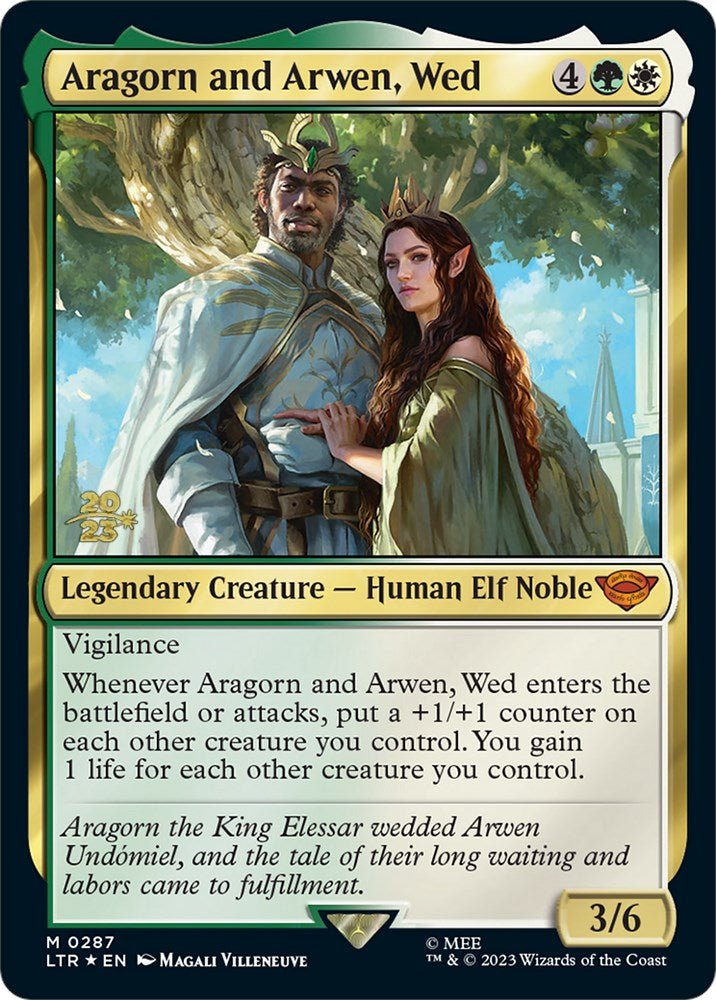 Aragorn and Arwen, Wed [The Lord of the Rings: Tales of Middle-Earth Prerelease Promos] | Play N Trade Winnipeg