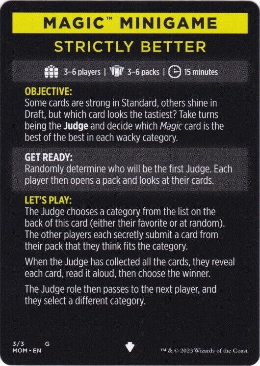 Strictly Better (Magic Minigame) [March of the Machine Minigame] | Play N Trade Winnipeg