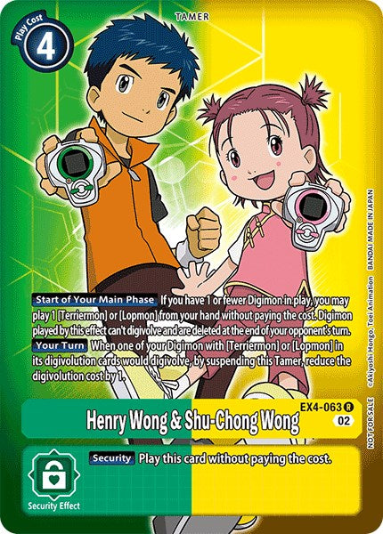 Henry Wong & Shu-Chong Wong [EX4-063] (Alternate Art) [Alternative Being Booster] | Play N Trade Winnipeg