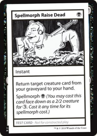 Spellmorph Raise Dead (2021 Edition) [Mystery Booster Playtest Cards] | Play N Trade Winnipeg