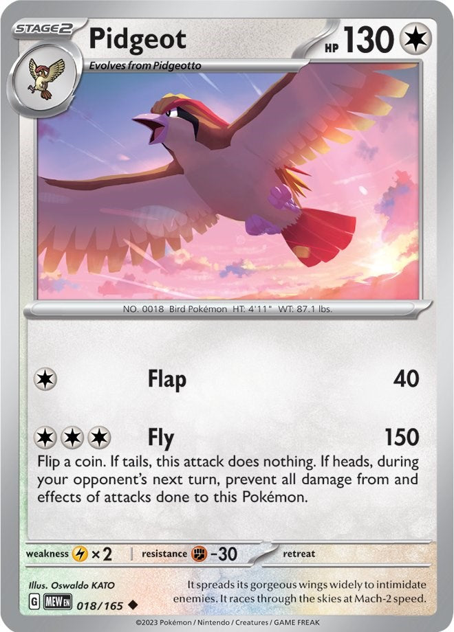 Pidgeot (018/165) [Scarlet & Violet: 151] | Play N Trade Winnipeg