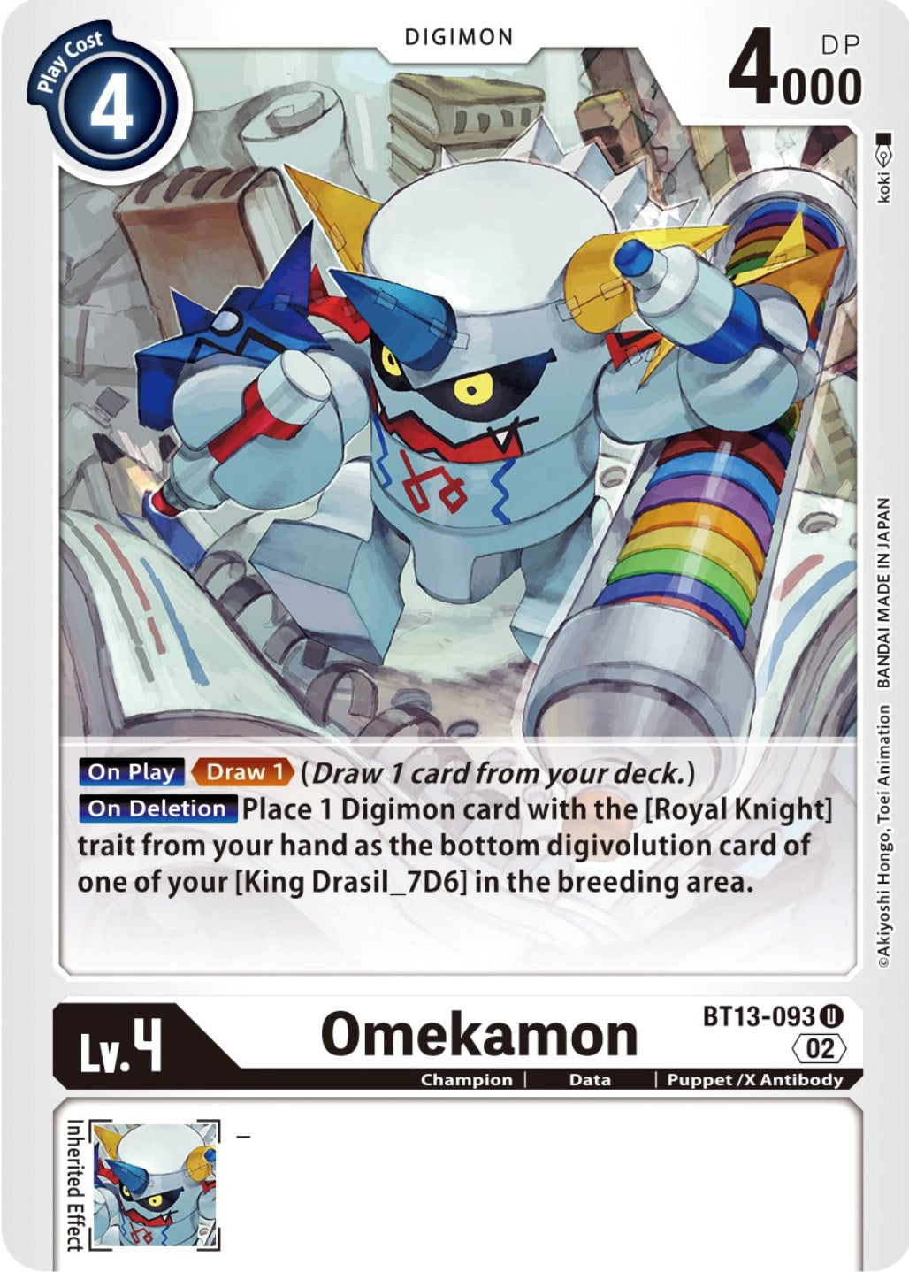 Omekamon [BT13-093] [Versus Royal Knights Booster] | Play N Trade Winnipeg