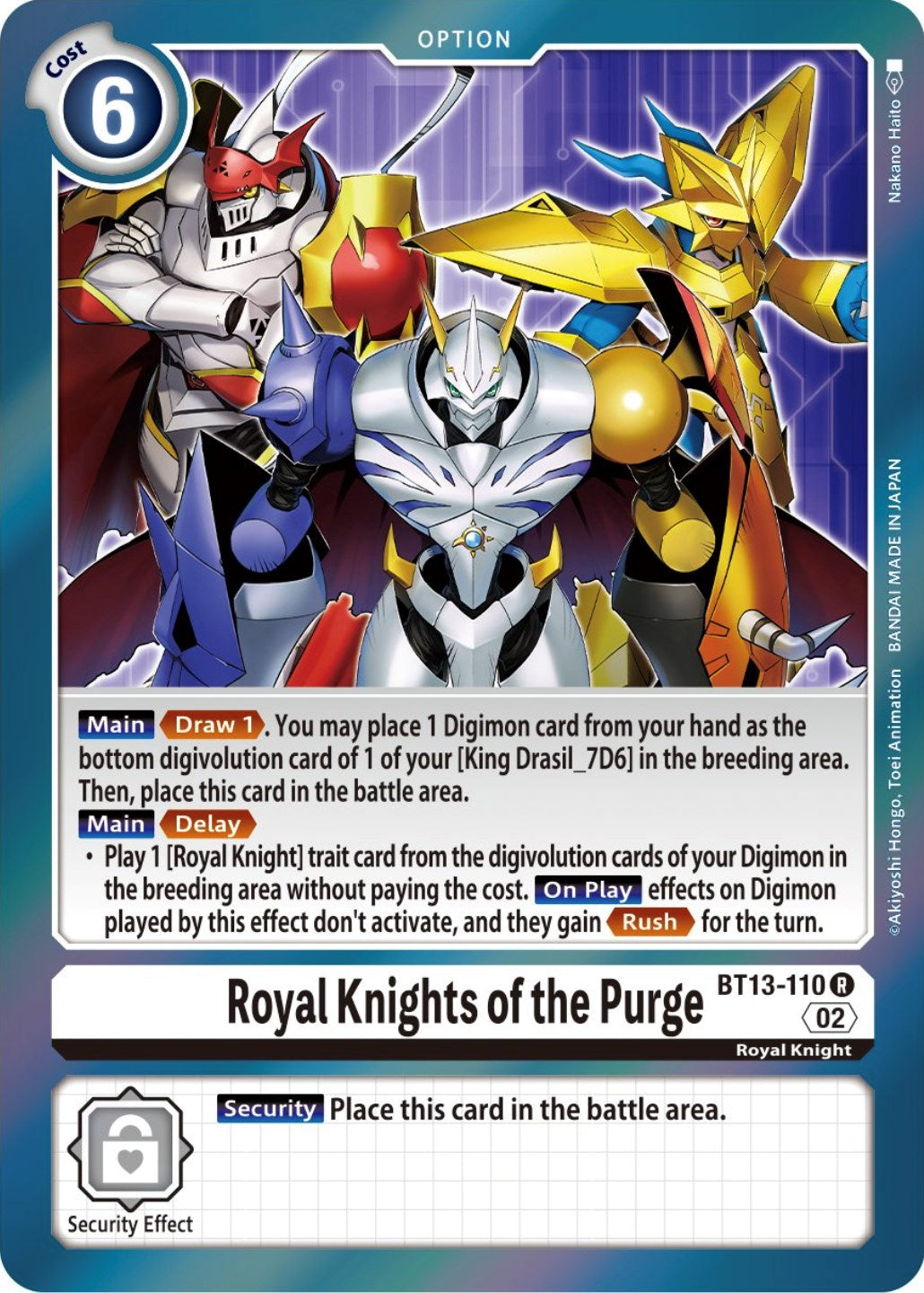 Royal Knights of the Purge [BT13-110] [Versus Royal Knights Booster] | Play N Trade Winnipeg