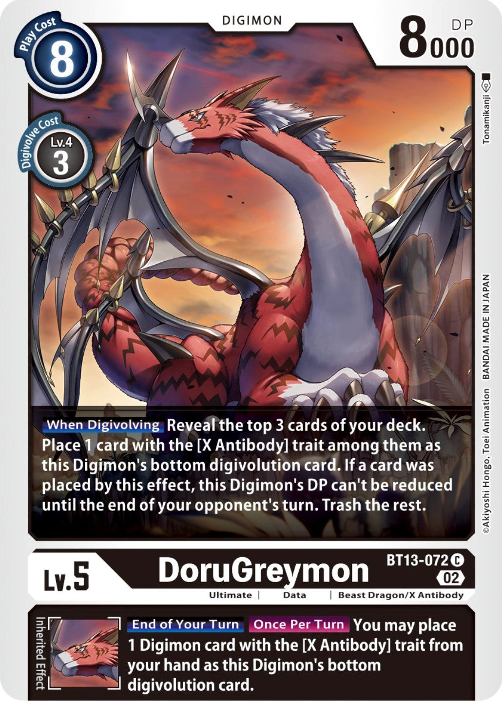 DoruGreymon [BT13-072] [Versus Royal Knights Booster] | Play N Trade Winnipeg