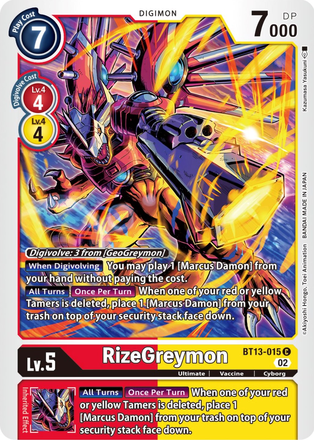 RizeGreymon [BT13-015] [Versus Royal Knights Booster] | Play N Trade Winnipeg