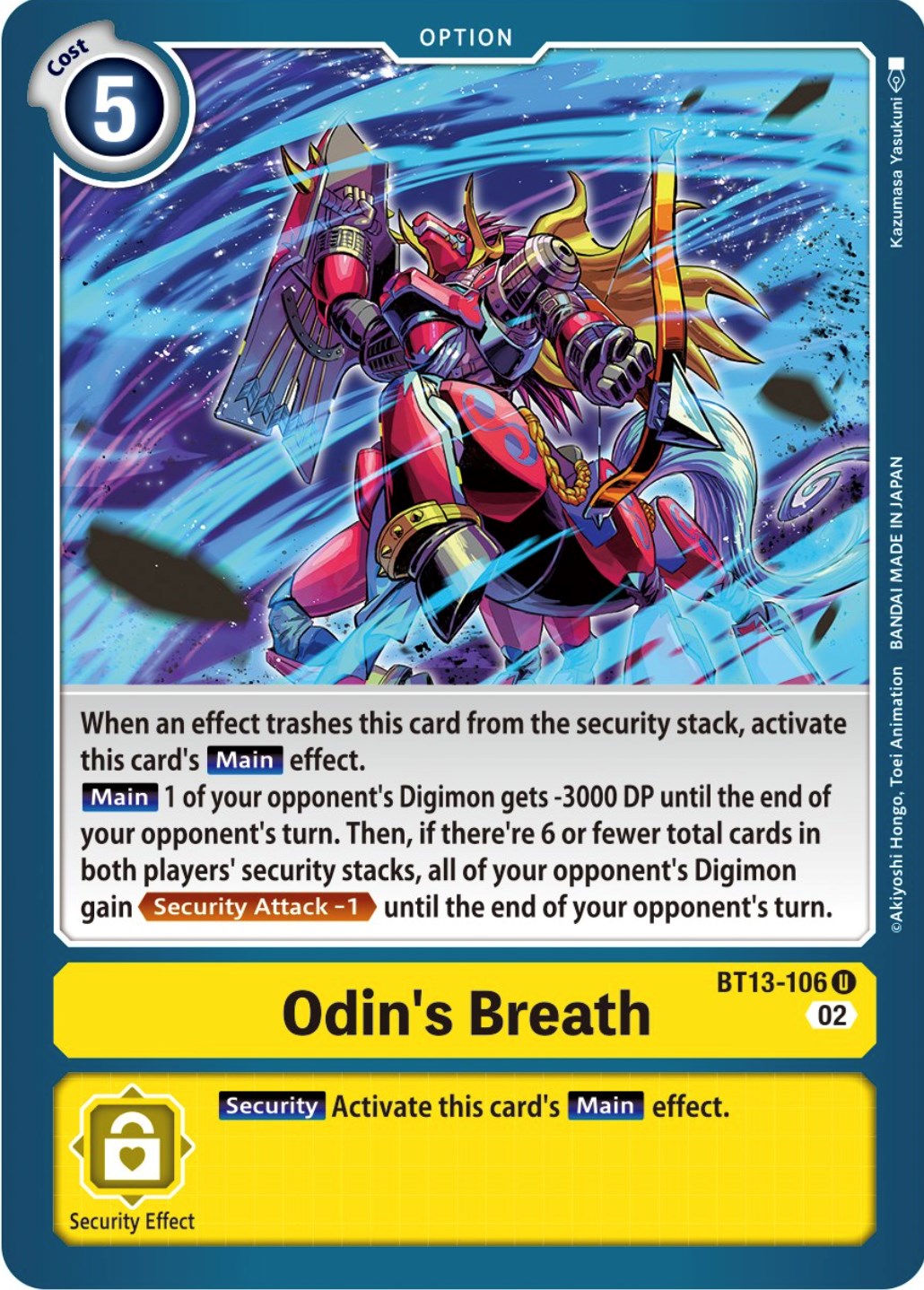 Odin's Breath [BT13-106] [Versus Royal Knights Booster] | Play N Trade Winnipeg