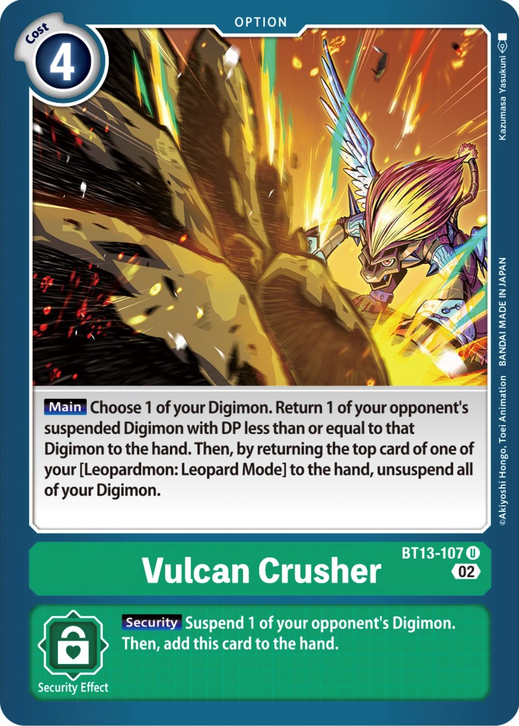 Vulcan Crusher [BT13-107] [Versus Royal Knights Booster] | Play N Trade Winnipeg