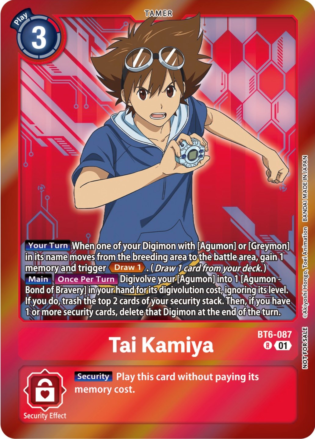 Tai Kamiya [BT6-087] (Event Pack 5) [Double Diamond Promos] | Play N Trade Winnipeg