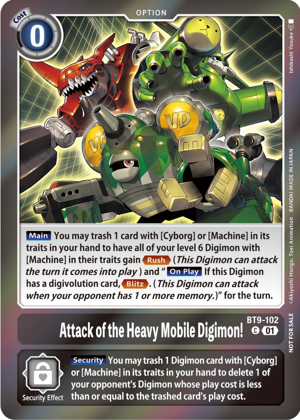 Attack of the Heavy Mobile Digimon! [BT9-102] (Event Pack 5) [X Record Promos] | Play N Trade Winnipeg