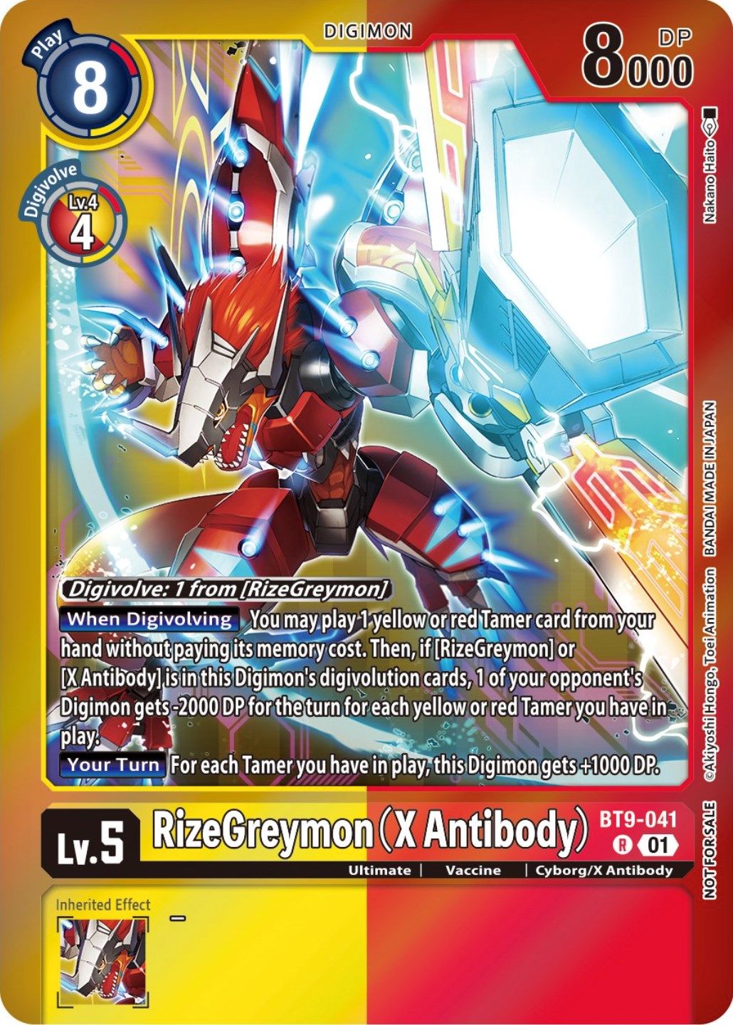 RizeGreymon (X Antibody) [BT9-041] (Event Pack 5) [X Record Promos] | Play N Trade Winnipeg