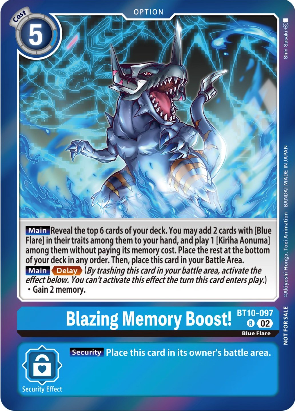 Blazing Memory Boost! [BT10-097] (Event Pack 5) [Xros Encounter Promos] | Play N Trade Winnipeg