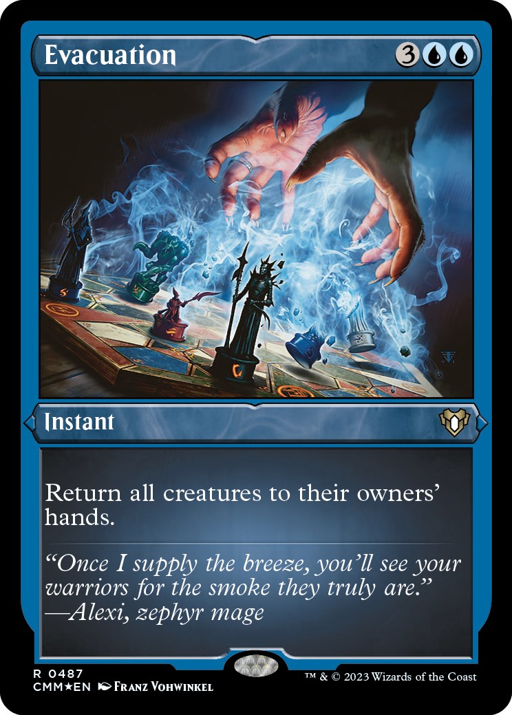 Evacuation (Foil Etched) [Commander Masters] | Play N Trade Winnipeg