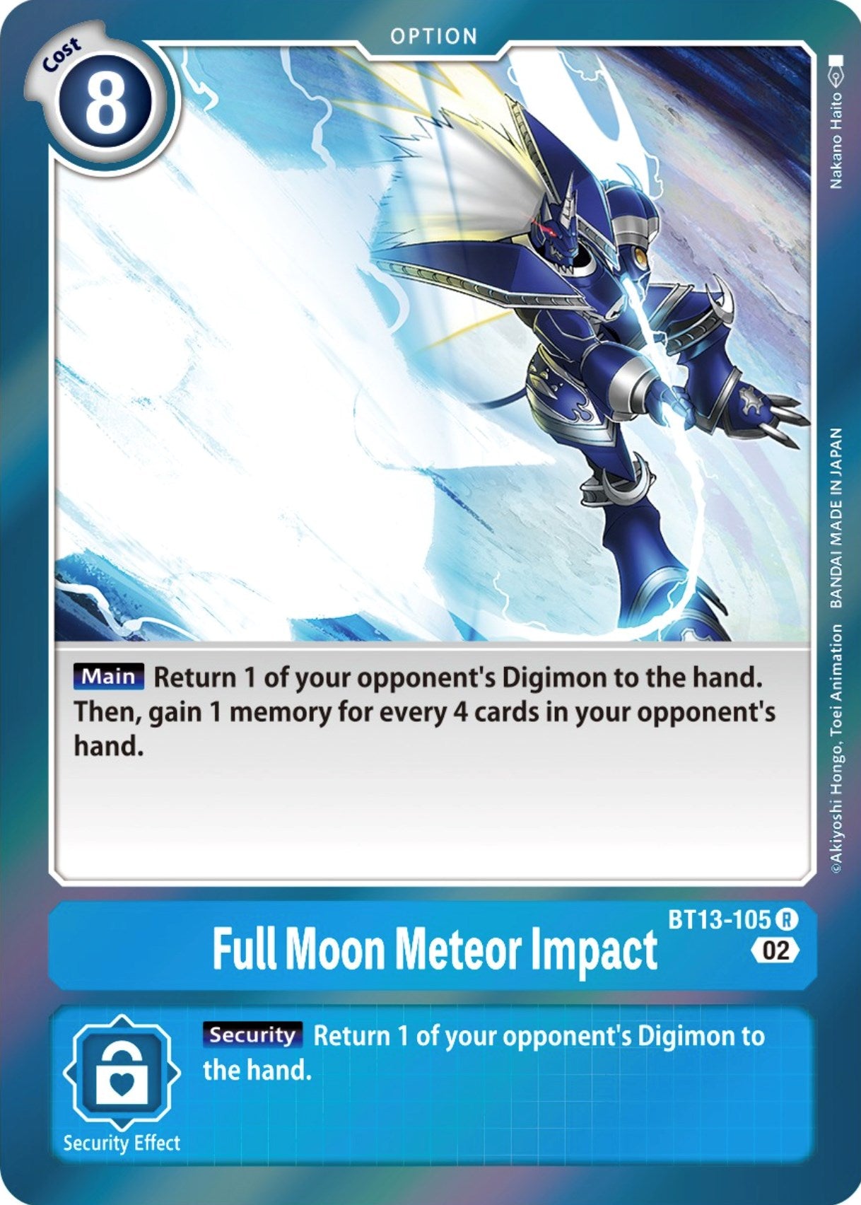 Full Moon Meteor Impact [BT13-105] [Versus Royal Knights Booster] | Play N Trade Winnipeg