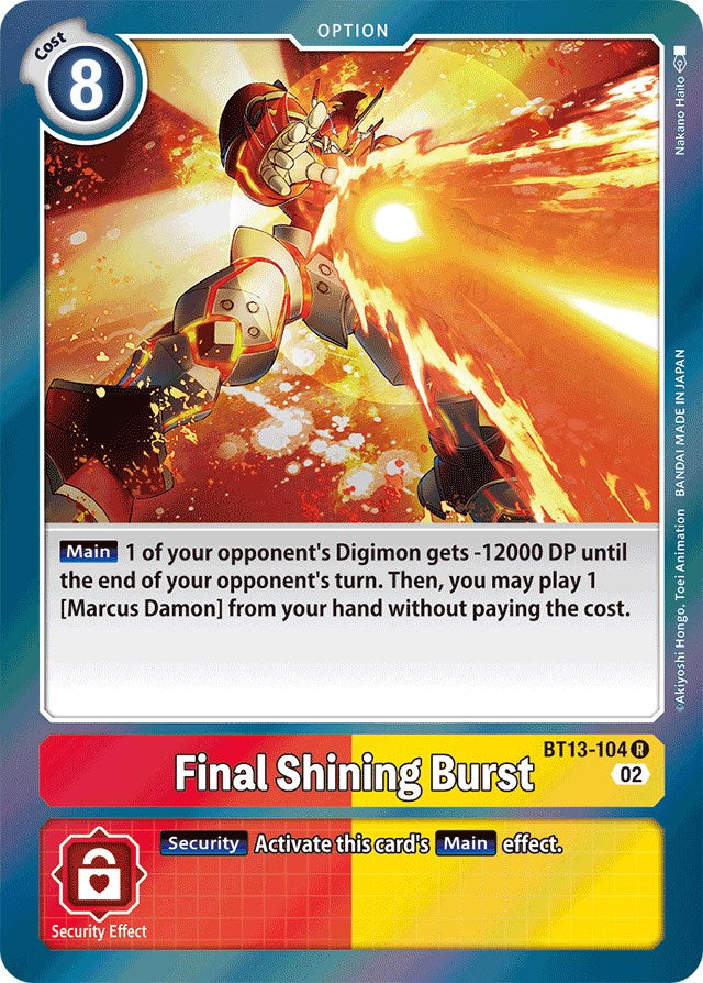 Final Shining Burst [BT13-104] [Versus Royal Knights Booster] | Play N Trade Winnipeg