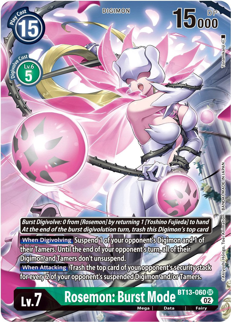 Rosemon: Burst Mode [BT13-060] (Alternate Art) [Versus Royal Knights Booster] | Play N Trade Winnipeg