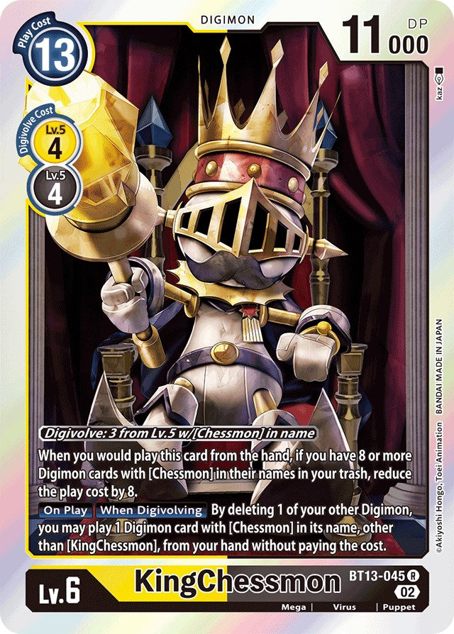 KingChessmon [BT13-045] [Versus Royal Knights Booster] | Play N Trade Winnipeg