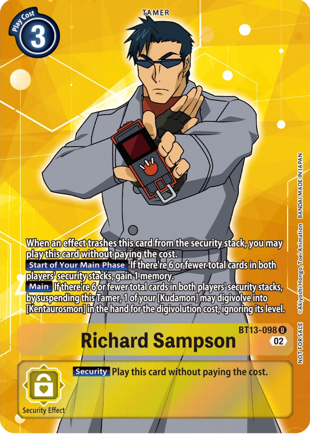 Richard Sampson [BT13-098] (Box Topper) [Versus Royal Knights Booster] | Play N Trade Winnipeg