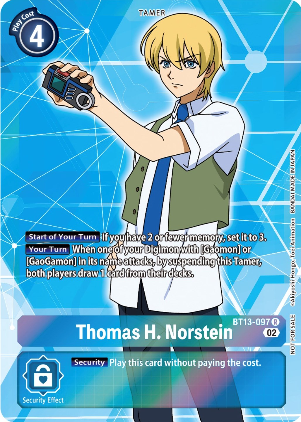 Thomas H. Norstein [BT13-097] (Box Topper) [Versus Royal Knights Booster] | Play N Trade Winnipeg