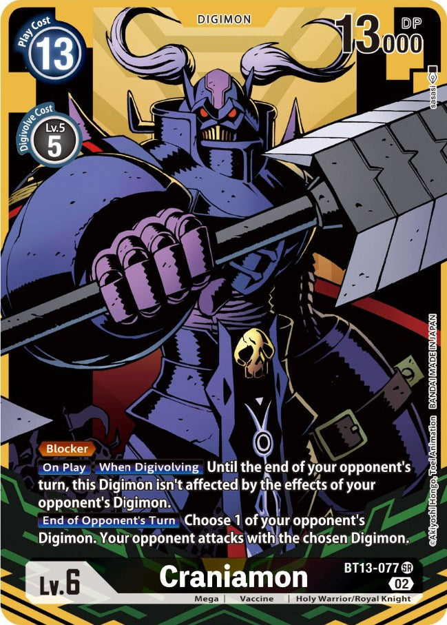 Craniamon [BT13-077] (Alternate Art) [Versus Royal Knights Booster] | Play N Trade Winnipeg