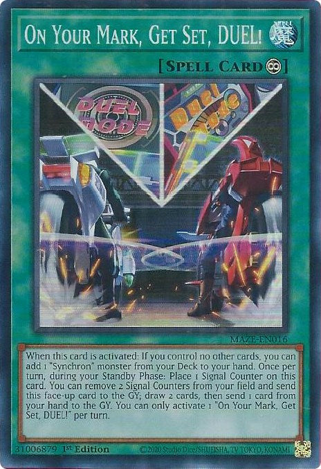 On Your Mark, Get Set, DUEL! [MAZE-EN016] Super Rare | Play N Trade Winnipeg