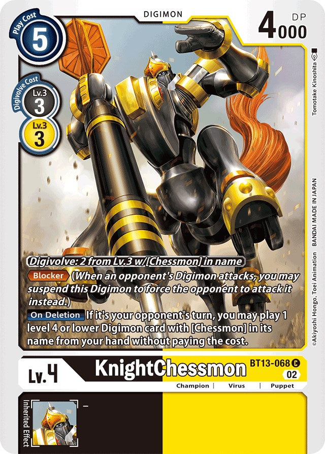 KnightChessmon [BT13-068] [Versus Royal Knights Booster] | Play N Trade Winnipeg