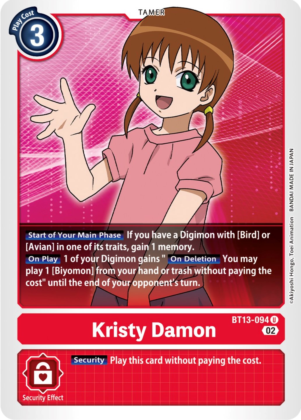 Kristy Damon [BT13-094] [Versus Royal Knights Booster] | Play N Trade Winnipeg