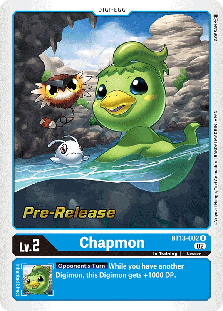 Chapmon [BT13-002] [Versus Royal Knight Booster Pre-Release Cards] | Play N Trade Winnipeg