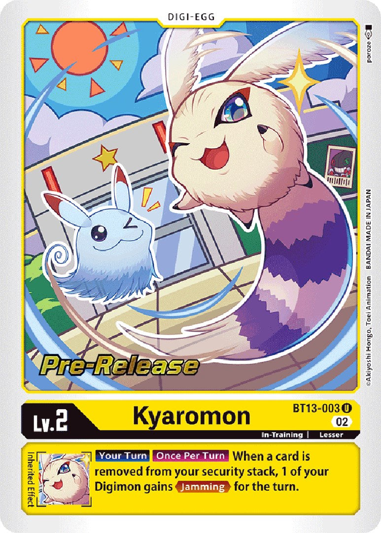 Kyaromon [BT13-003] [Versus Royal Knight Booster Pre-Release Cards] | Play N Trade Winnipeg