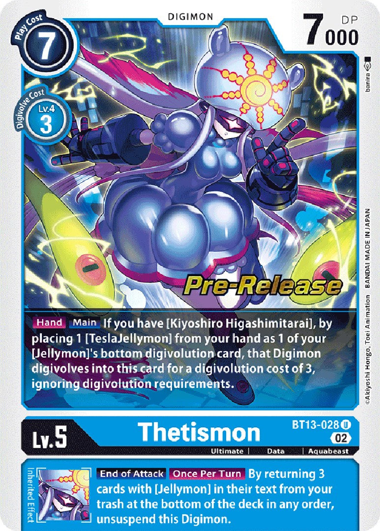 Thetismon [BT13-028] [Versus Royal Knight Booster Pre-Release Cards] | Play N Trade Winnipeg