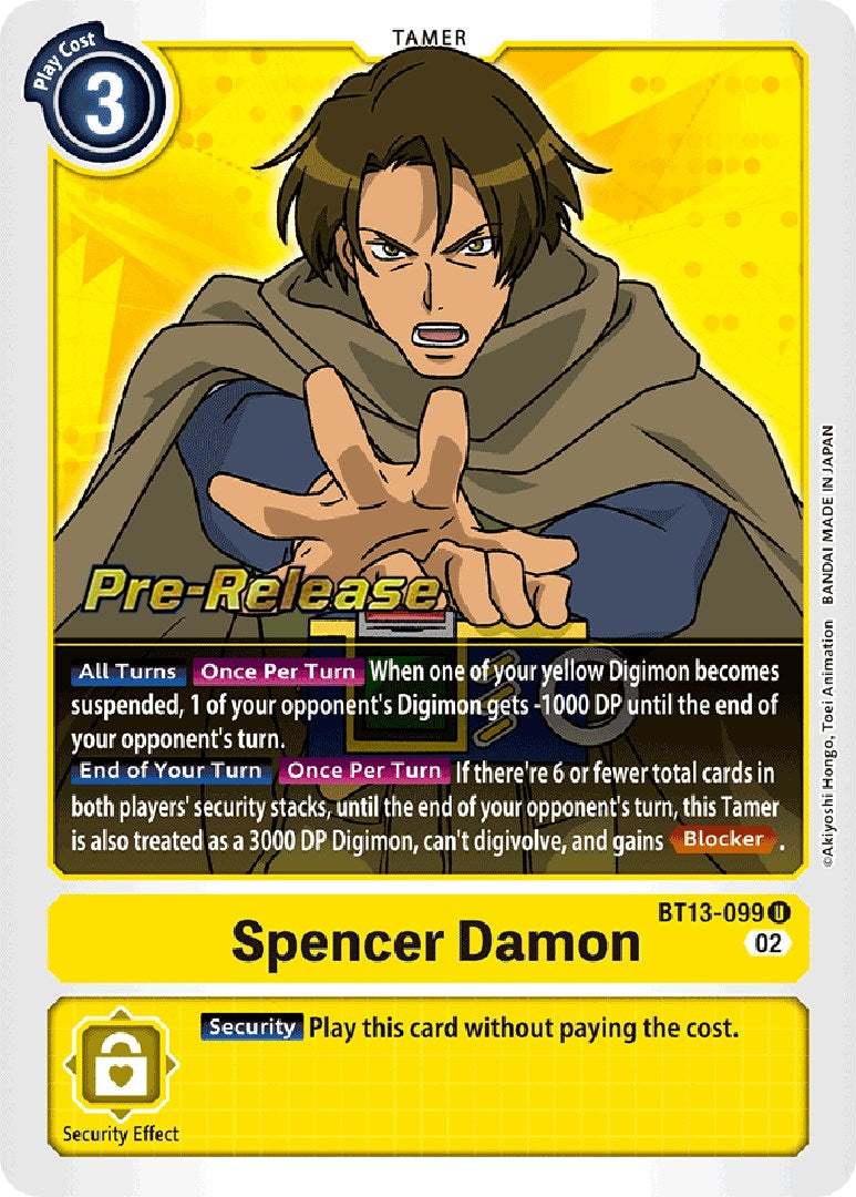 Spencer Damon [BT13-099] [Versus Royal Knight Booster Pre-Release Cards] | Play N Trade Winnipeg