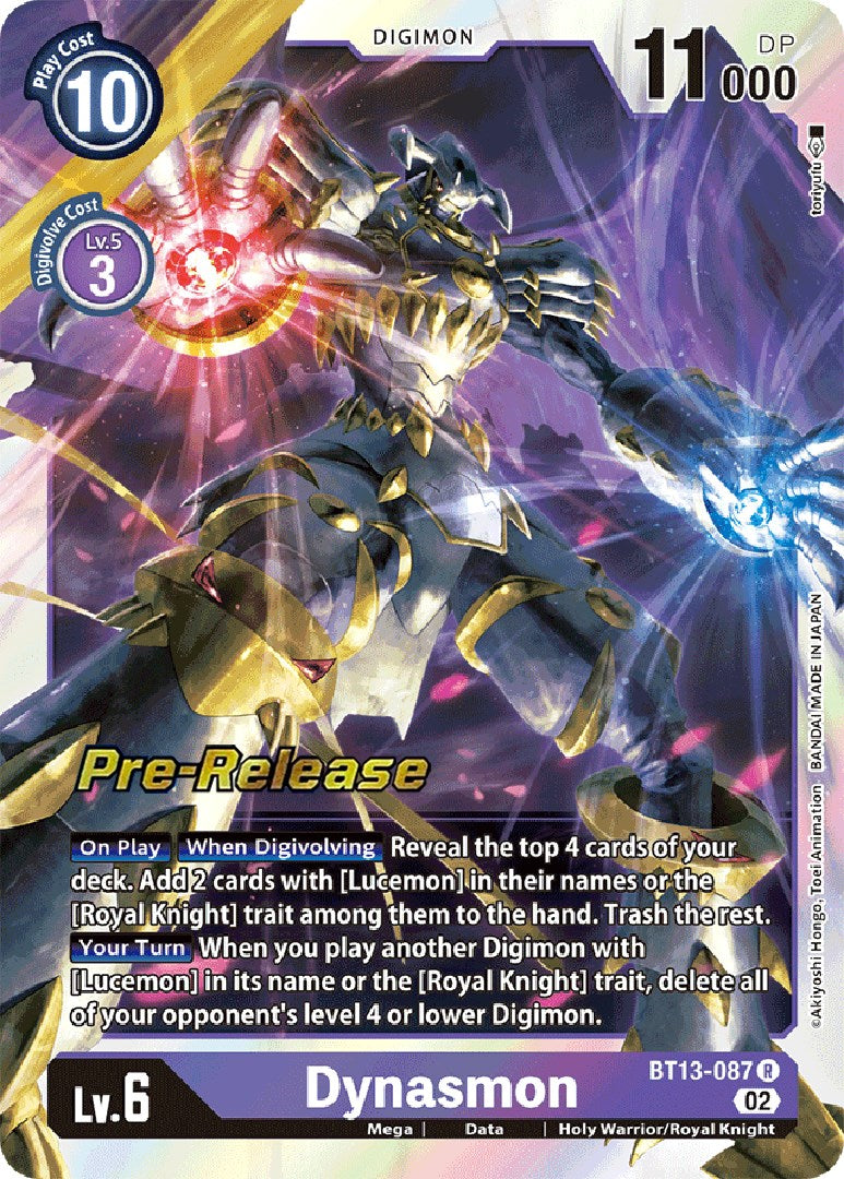 Dynasmon [BT13-087] [Versus Royal Knight Booster Pre-Release Cards] | Play N Trade Winnipeg