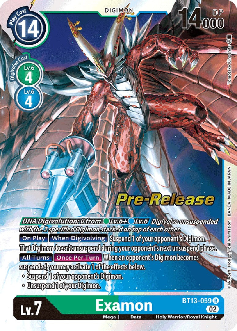 Examon [BT13-059] [Versus Royal Knight Booster Pre-Release Cards] | Play N Trade Winnipeg