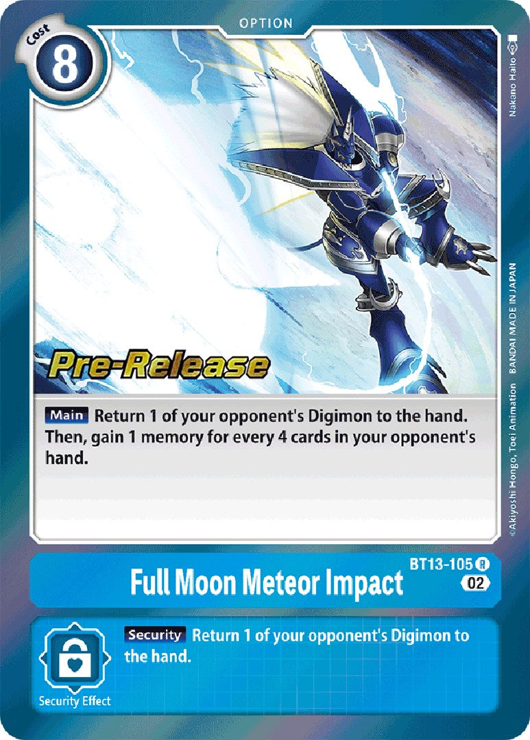 Full Moon Meteor Impact [BT13-105] [Versus Royal Knight Booster Pre-Release Cards] | Play N Trade Winnipeg