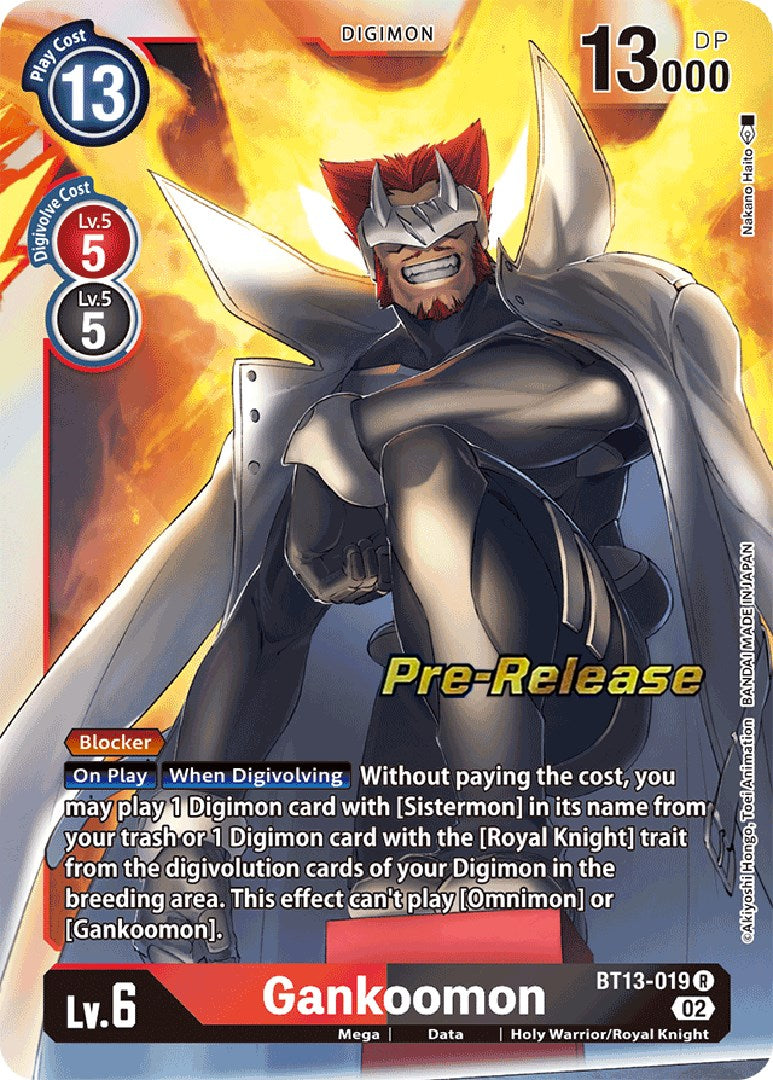 Gankoomon [BT13-019] [Versus Royal Knight Booster Pre-Release Cards] | Play N Trade Winnipeg