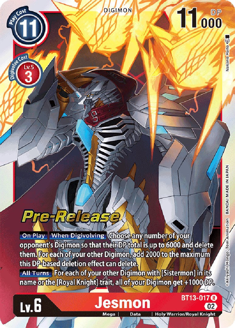 Jesmon [BT13-017] [Versus Royal Knight Booster Pre-Release Cards] | Play N Trade Winnipeg