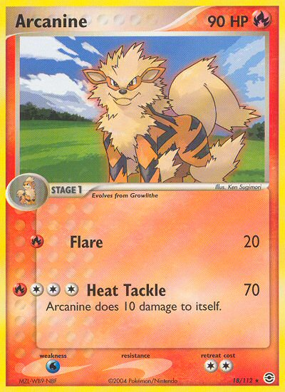 Arcanine (18/112) [EX: FireRed & LeafGreen] | Play N Trade Winnipeg