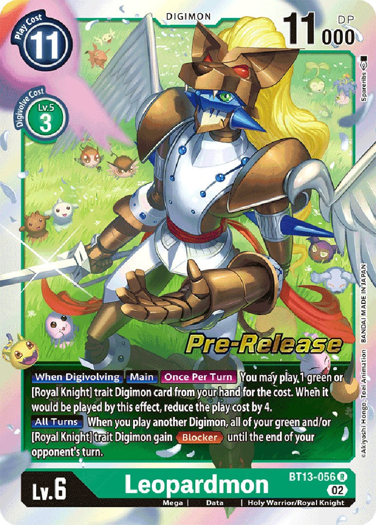 Leopardmon [BT13-056] [Versus Royal Knight Booster Pre-Release Cards] | Play N Trade Winnipeg