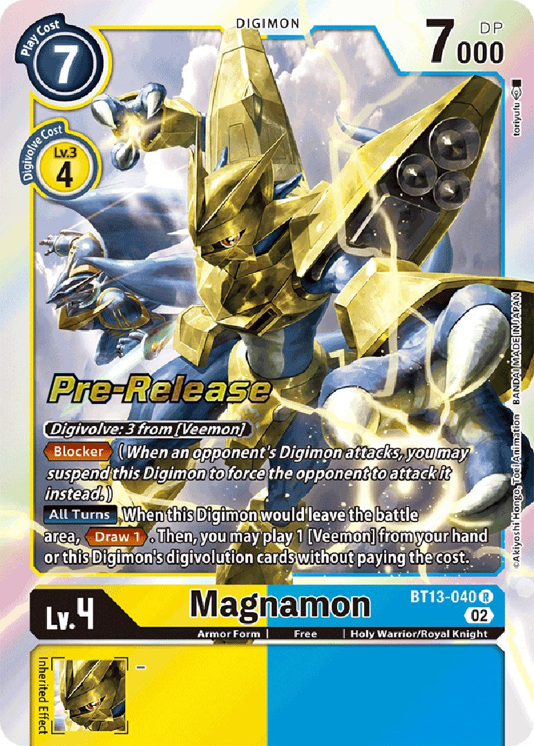 Magnamon [BT13-040] [Versus Royal Knight Booster Pre-Release Cards] | Play N Trade Winnipeg