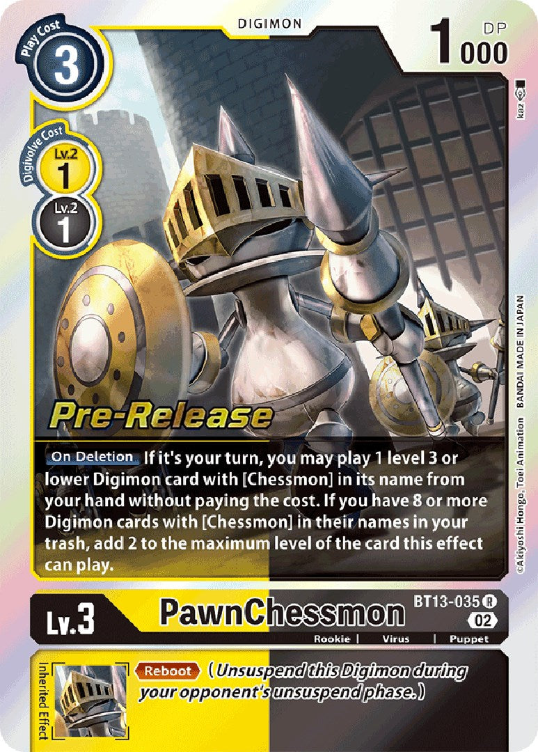 PawnChessmon [BT13-035] [Versus Royal Knight Booster Pre-Release Cards] | Play N Trade Winnipeg